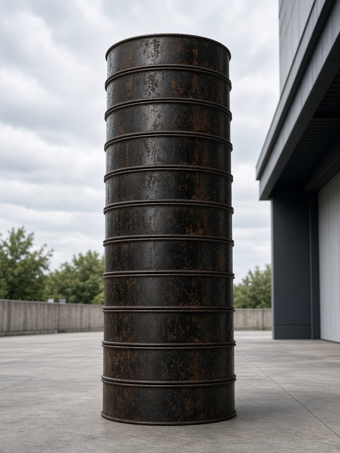 Stacked column of used cooking oil drums — Used Cooking Oil Collection & Recycling in Fullerton, CA